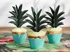 Cupcake Topper Aloha Ananas 6pcs 16.5cm
