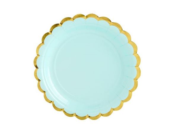 6 Pratos Style Menta 18cm