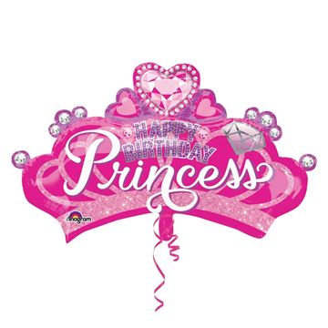 Balão Supershape Princess Crown E Gem