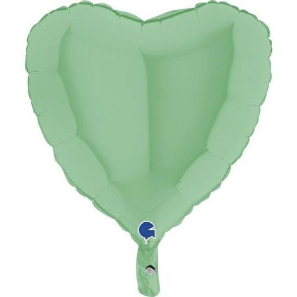 Balão Foil 18" Coração Matte Verde