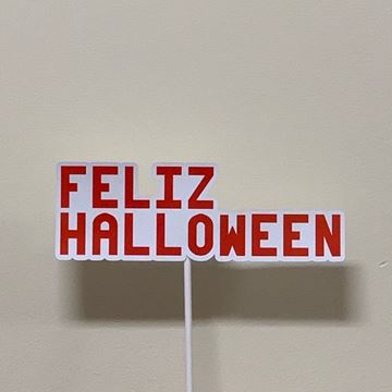 Topper "feliz Halloween"