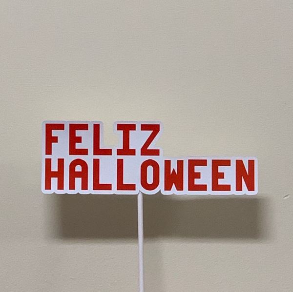 Topper "feliz Halloween"