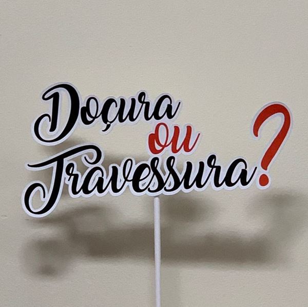Topper "doçura Ou Travessura"