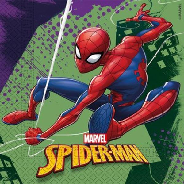 20 Guardanapos Spiderman Team Up