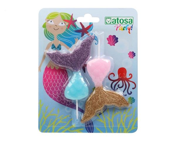 2 Velas Cauda Sereia