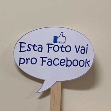 Placa "facebook"