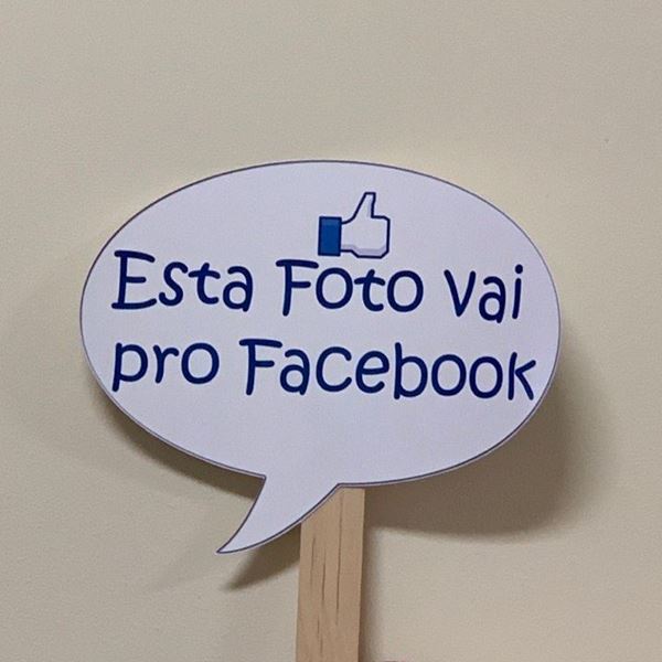 Placa "facebook"