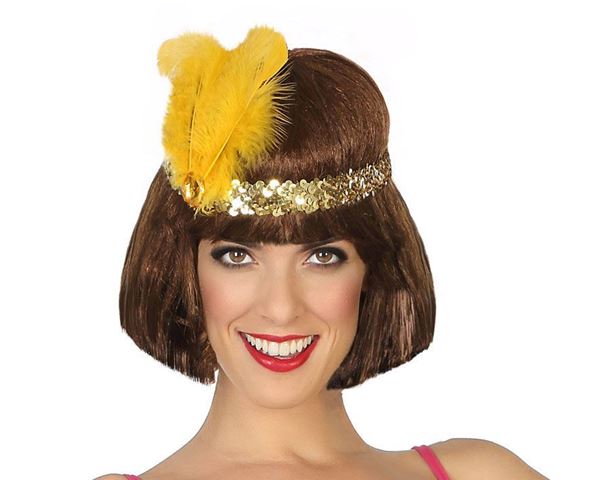 Fita Para Cabelo Dourado