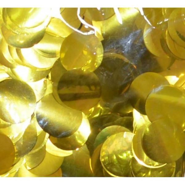 Confetti Foil Redondo - Ouro