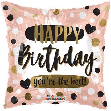 Balão Foil 18" Happy Birthday You're The Best