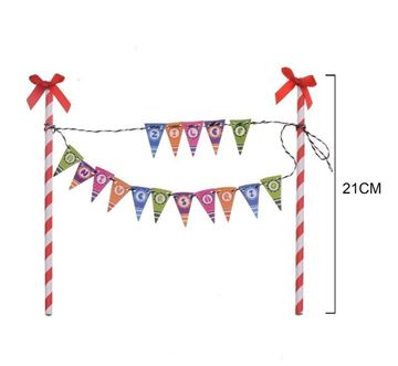 Topper Grinalda Feliz Aniversário
