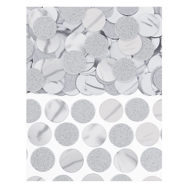 Confetti Circulo Prateado Metalizado 1.9cm - 63gr