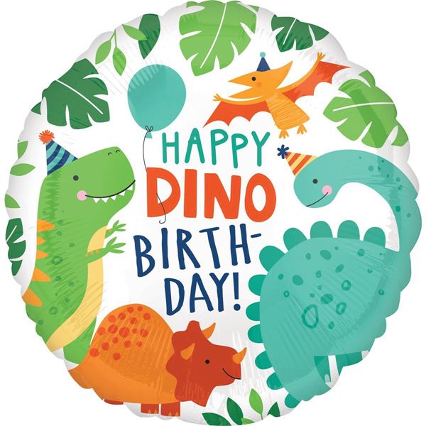 Balão Foil Standart Dino Mite Party