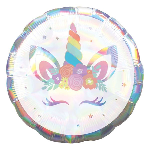 Balao Foil Standart Xl Unicórnio Party Iridescente