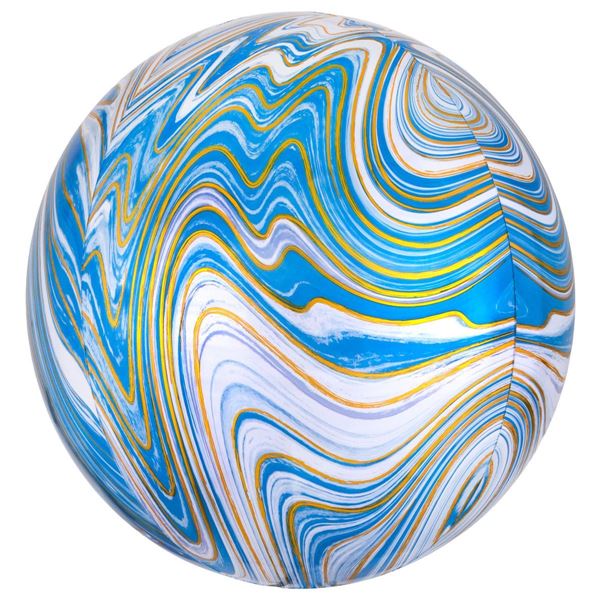 Balão Orbz Mármore Azul