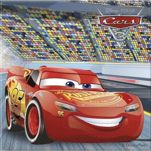 20 Guardanapos Cars 3