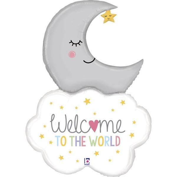 Balão Supershape 42" Welcome Baby Moon