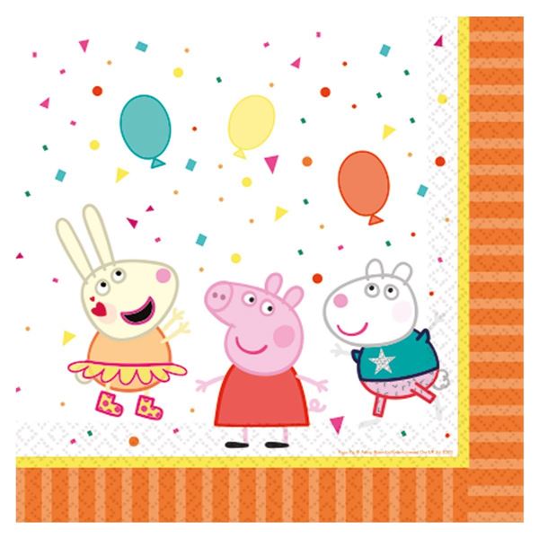 16 Guardanapos Peppa Pig