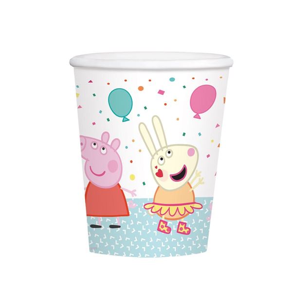 8 Copos Peppa Pig
