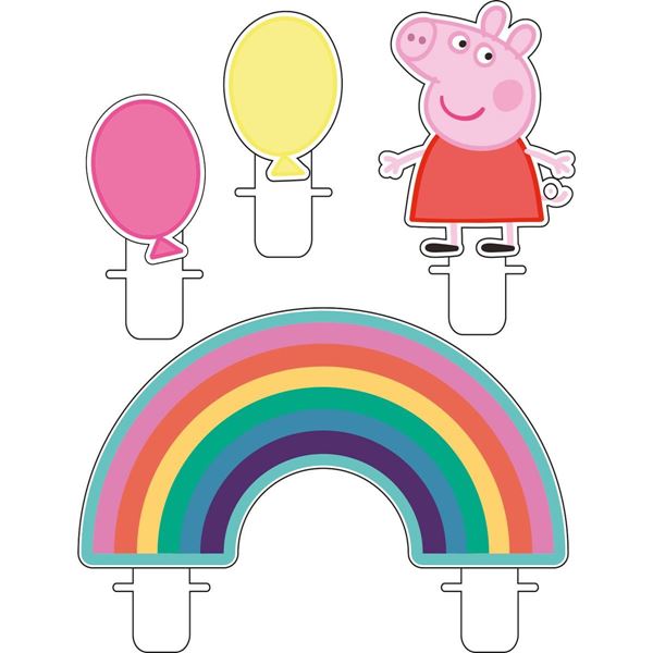 Conj. 4 Velas Peppa Pig