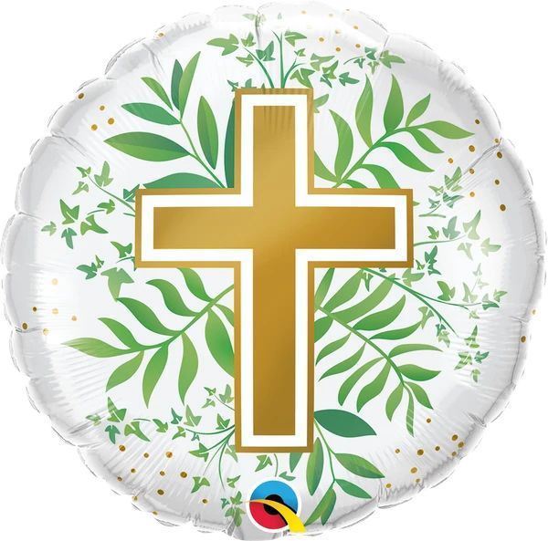 Balão Foil 18" Cruz / Folhas