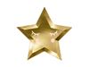 6 Pratos Estrelas Dourados
