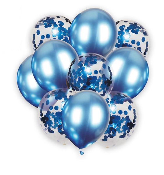 Conjunto 10 Balões - Azul