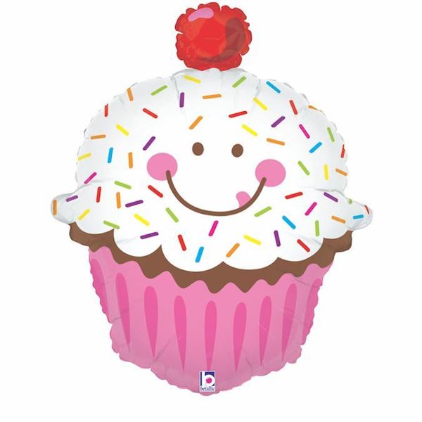 Balão Foil Spinkled Cupcake 79cm