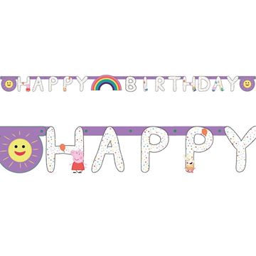 Banner Happy Birthday Peppa Pig