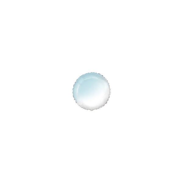 Balão Foil Redondo Azul Pastel Degradé