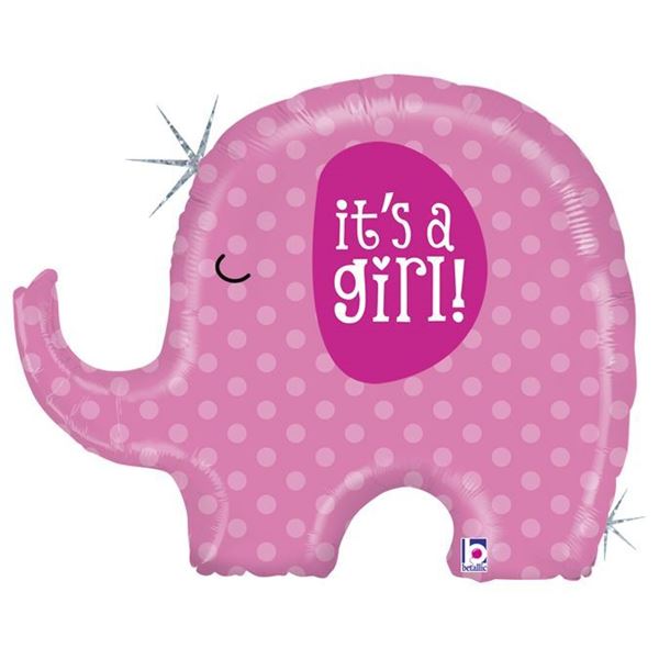 Balão Elefante Rosa 81cm