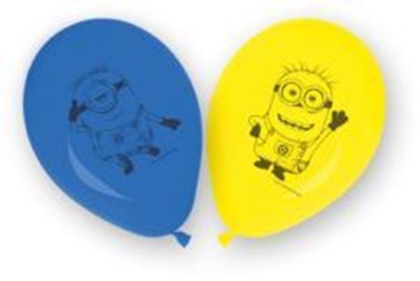 8 Balões Latex 11" Lovely Minions