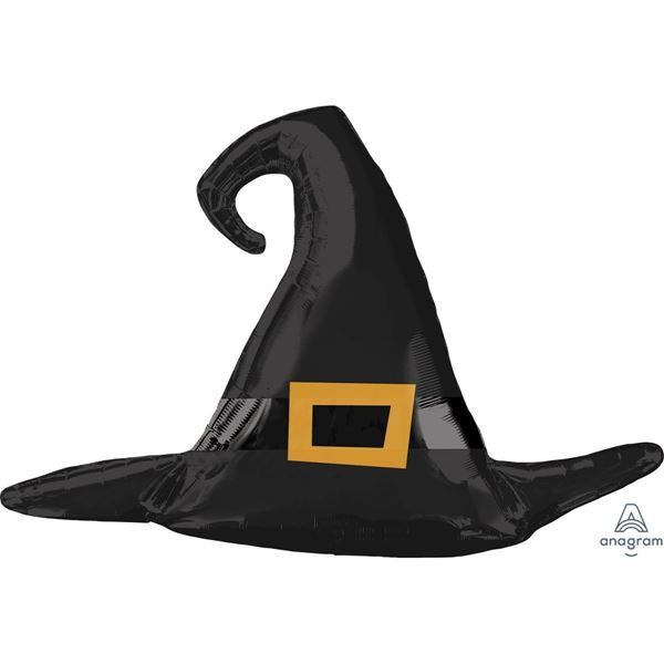 Balão Supershape Chapeu De Bruxa Preto
