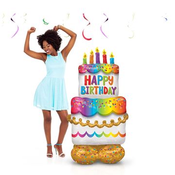 Balão Airloonz Bolo De Aniversário 134cm