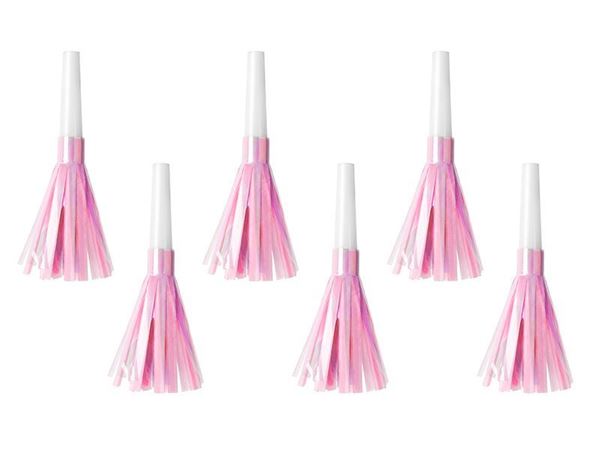 6 Cornetas Rosa Claro