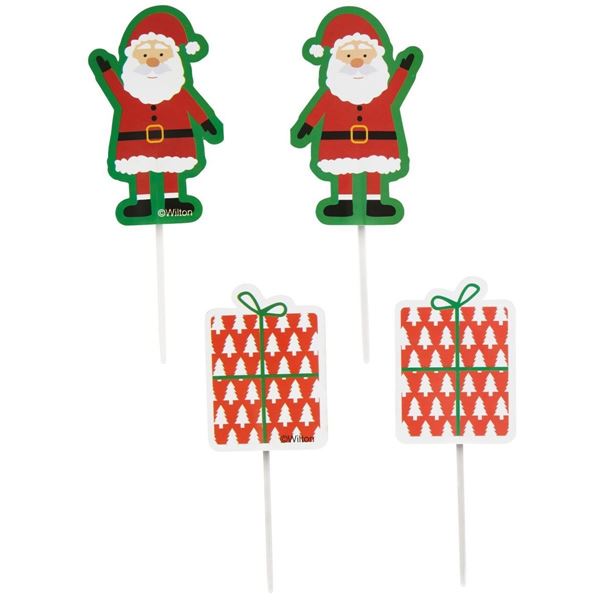 Toppers Cupcake Natal 12un