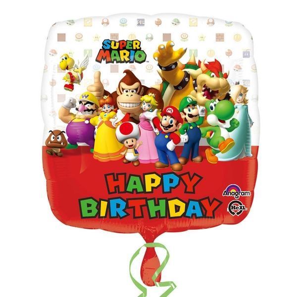 Balão Foil 18" Super Mário