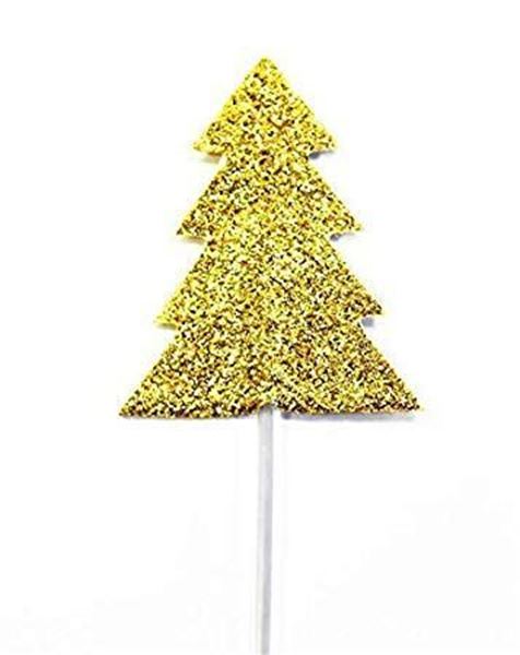 Toppers Cupcake Arvore De Natal - Ouro