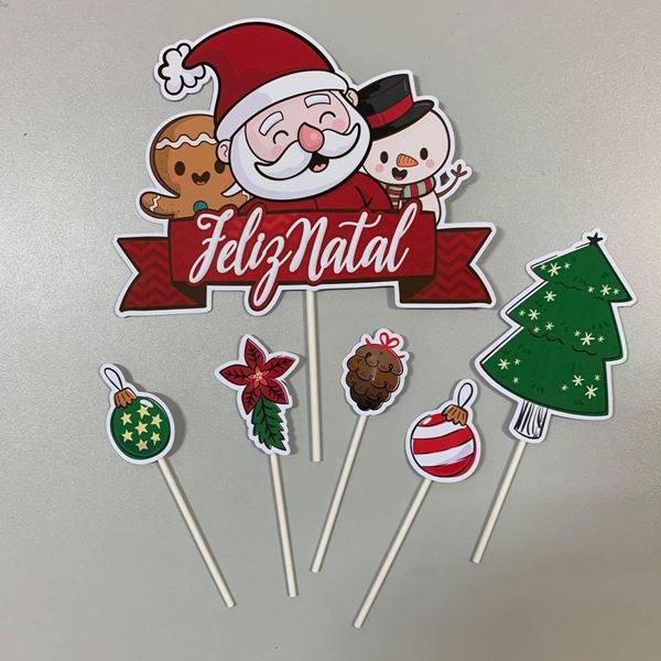 Kit Toppers Feliz Natal