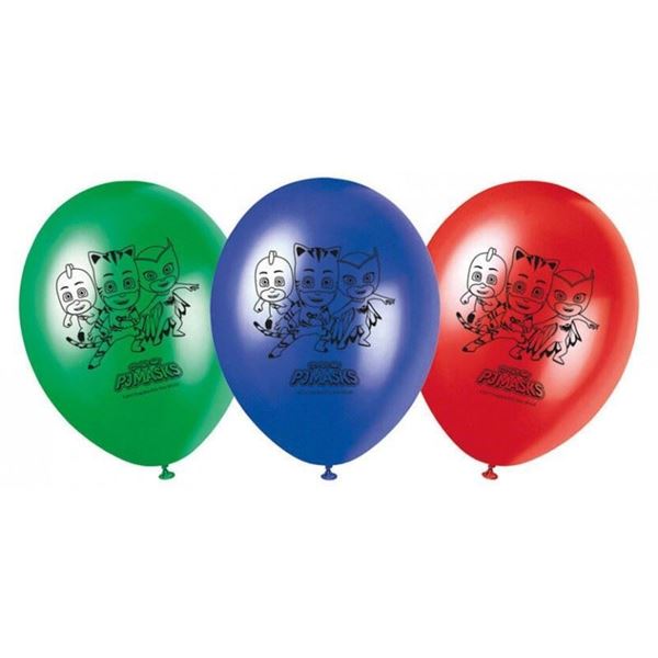 8 Balões 11" Pj Masks