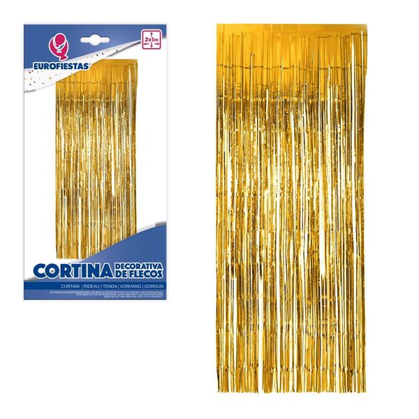Cortina Decorativa Ouro
