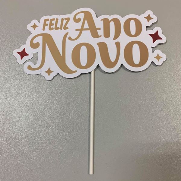 Topper Feliz Ano Novo