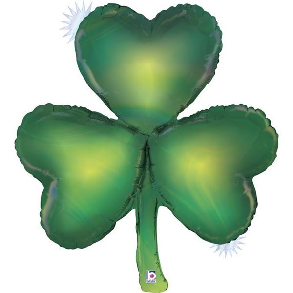 Balão Foil Trevo Brilhante 38" - 97cm