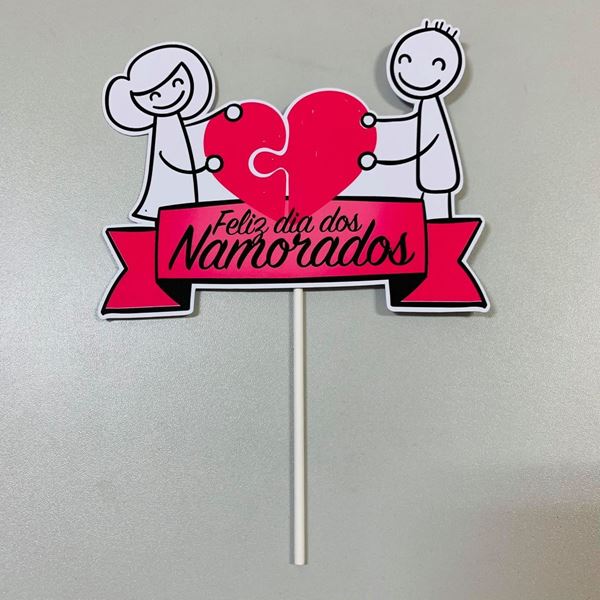 Topper Feliz Dia Dos Namorados