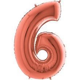 Balão Foil 36cm Rose Gold - Nº6