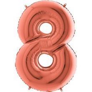 Balão Foil 36cm Rose Gold - Nº8