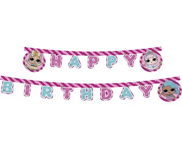 Grinalda Recortada Happy Birthday Lol