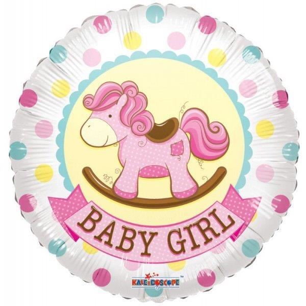 Balão Foil 18" Cavalo De Baloiço Baby Girl