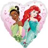 Balão Foil Coração Princesas Disney