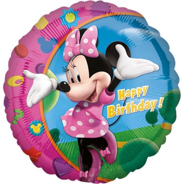 Balão Foil Minnie Happy Birthday